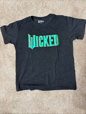 Women's Small Black T-Shirt with Green Wicked Logo